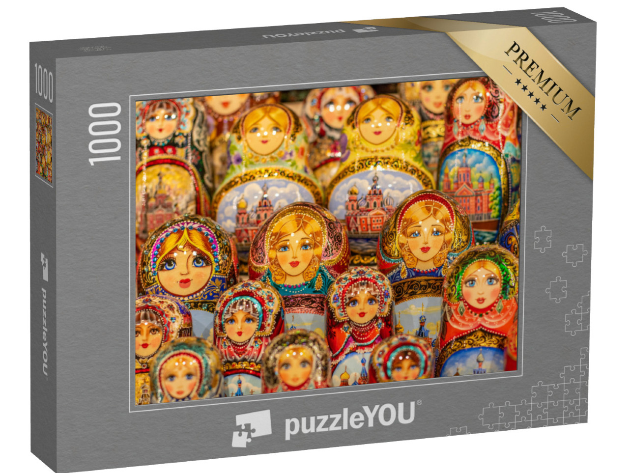 Puzzle 1000 pezzi „Bambole matrioska, Russia“