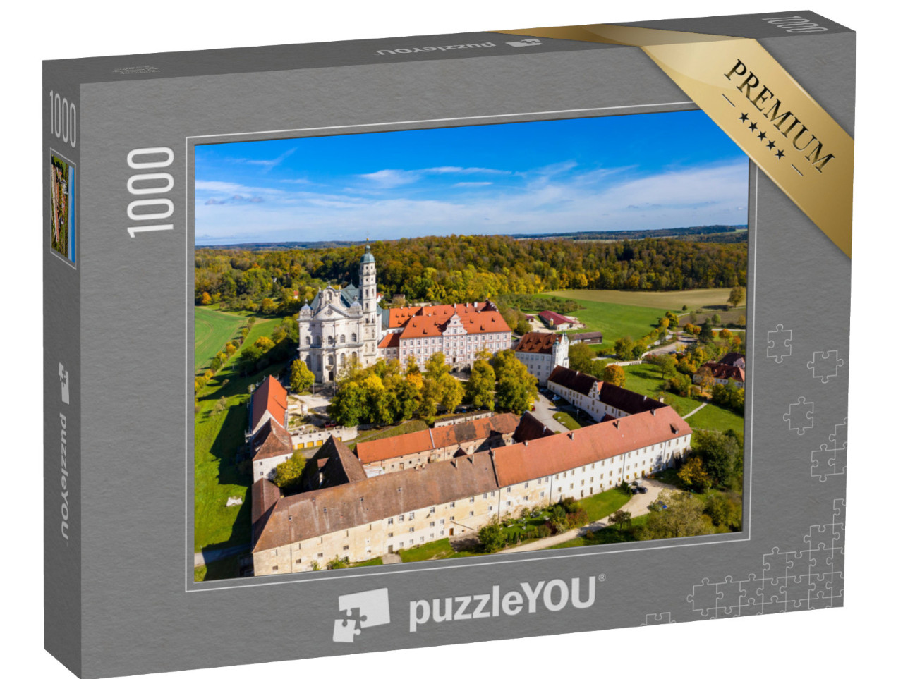 Puzzle 1000 pezzi „Monastero benedettino di Neresheim, Baden-Württemberg“