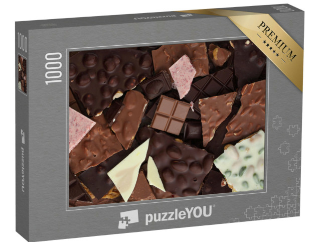 Puzzle 1000 pezzi „Una selezione di cioccolato spezzato“