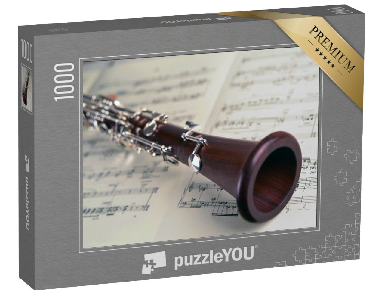 Puzzle 1000 pezzi „Primo piano di un clarinetto“