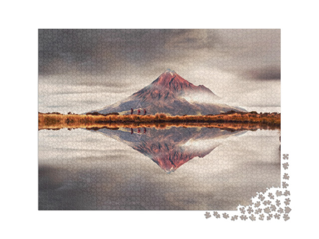 Puzzle 2000 pezzi „Monte Taranaki, Nuova Zelanda“