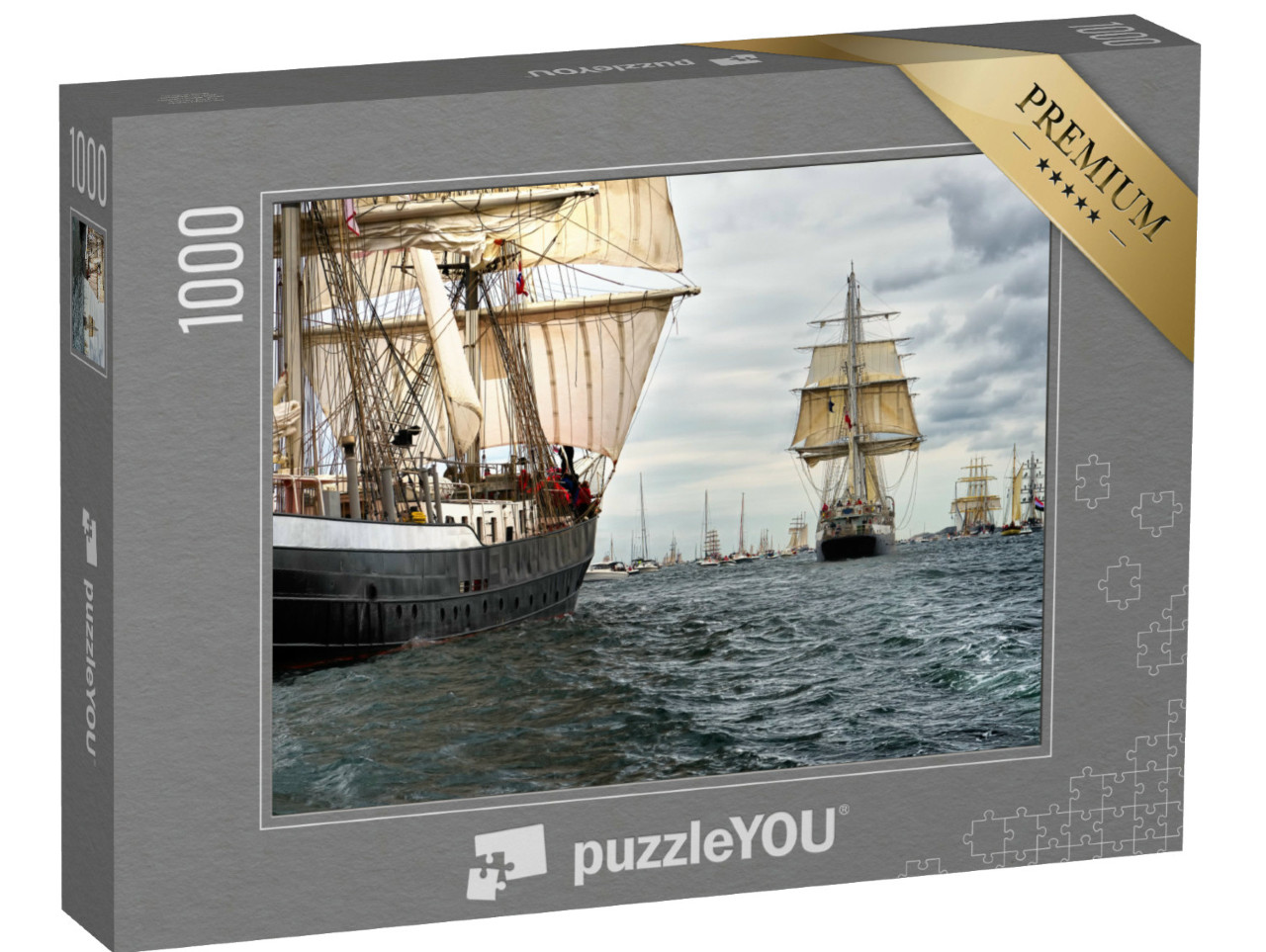 Puzzle 1000 pezzi „Impressionante regata di velieri“