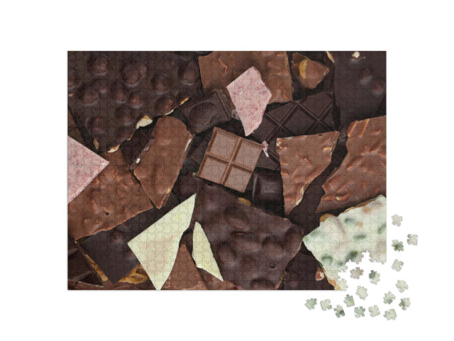 Puzzle 1000 pezzi „Una selezione di cioccolato spezzato“