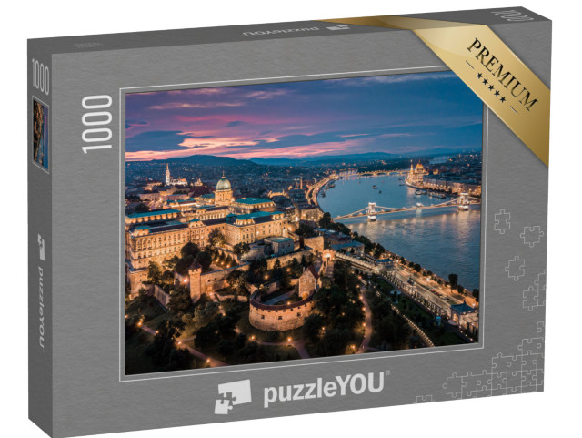 Puzzle 1000 pezzi „Splendida vista su Budapest di notte“