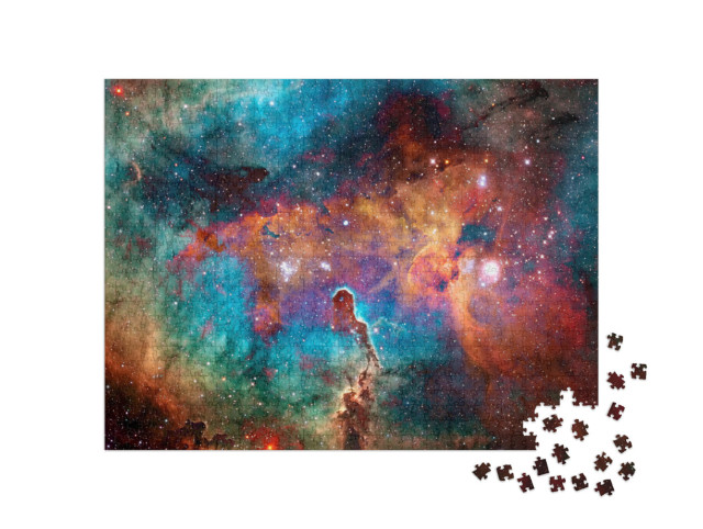 Puzzle 1000 pezzi „L'universo con i suoi colori“