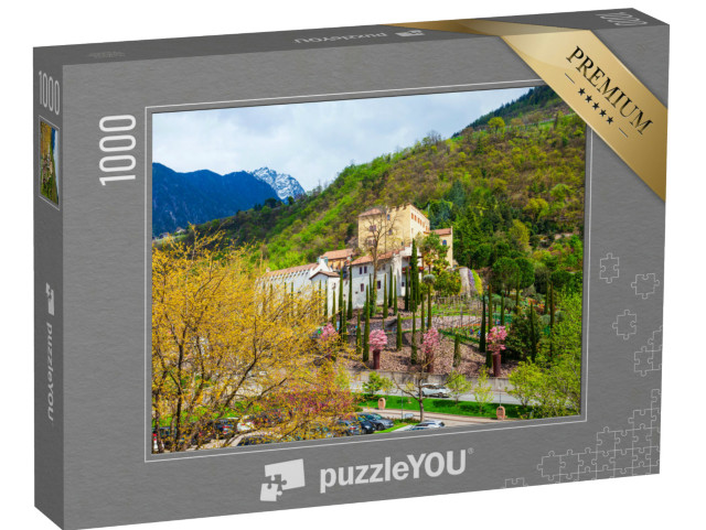 Puzzle 1000 pezzi „I Giardini di Castel Trauttmansdorff sono giardini botanici situati a Merano, nel nord Italia.“