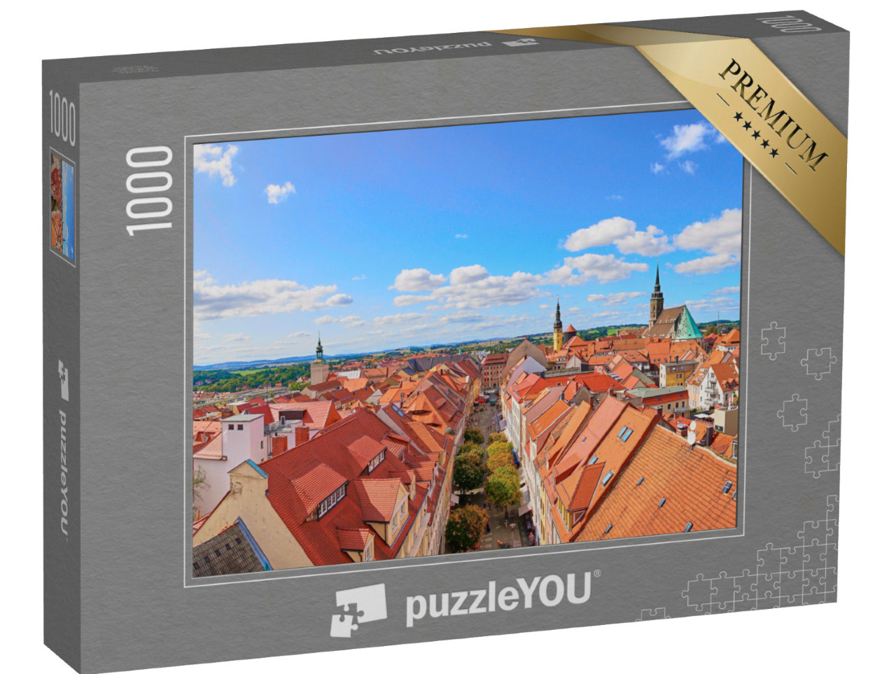Puzzle 1000 pezzi „Sopra i tetti di Bautzen, Germania“