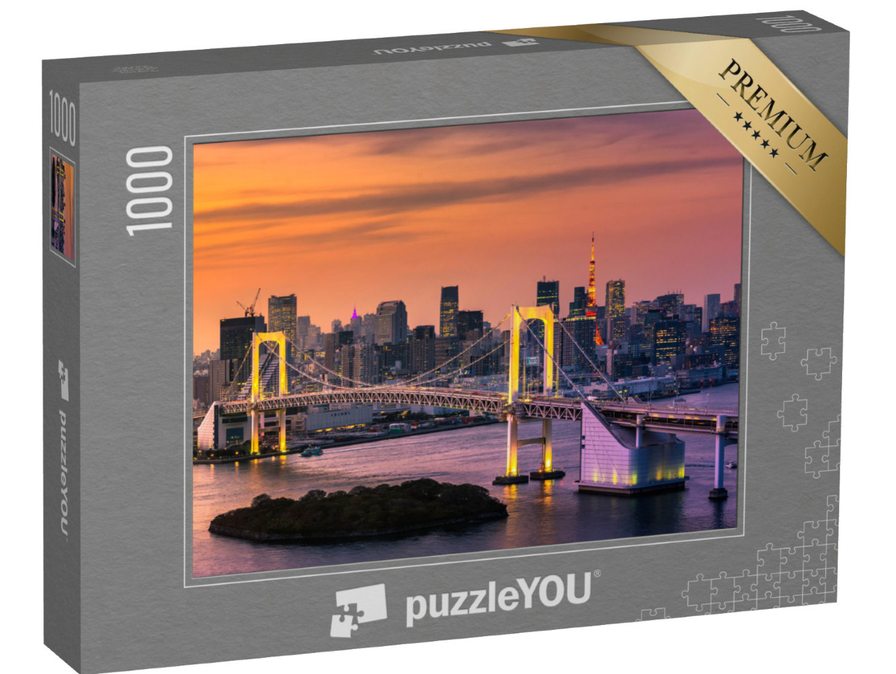 Puzzle 1000 pezzi „Baia di Tokyo e Torre di Tokyo“