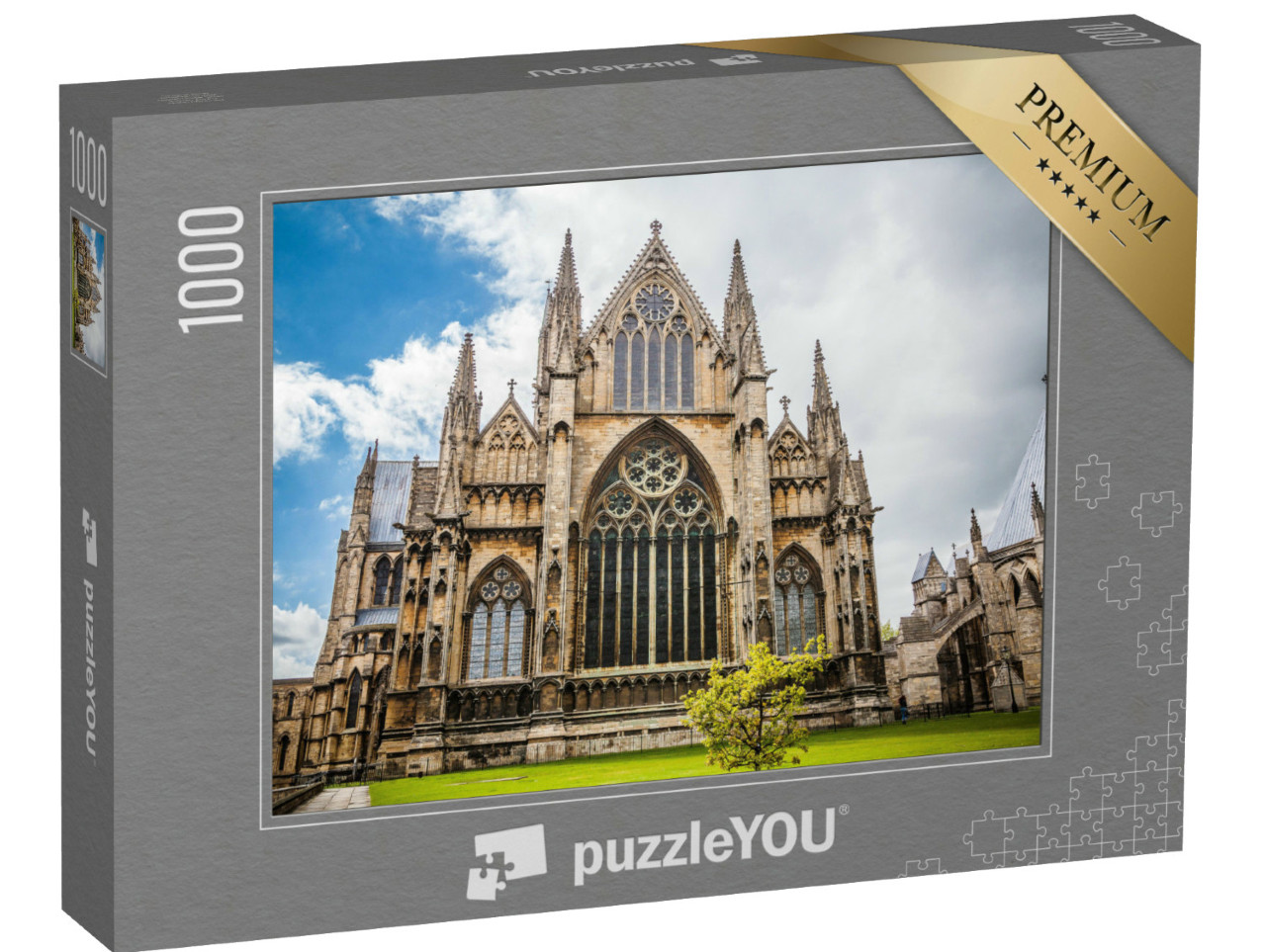 Puzzle 1000 pezzi „Facciata della Cattedrale di Lincoln“