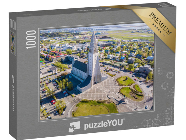 Puzzle 1000 pezzi „Chiesa di Rekjavik, capitale dell'Islanda“
