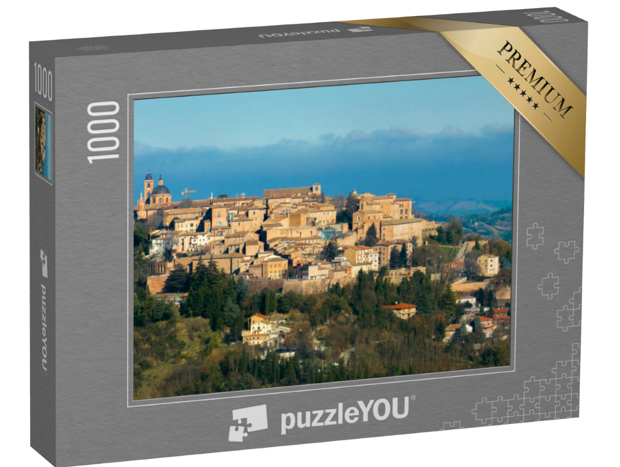 Puzzle 1000 pezzi „Urbino, capoluogo della provincia di Pesaro e Urbino nelle Marche, Italia“