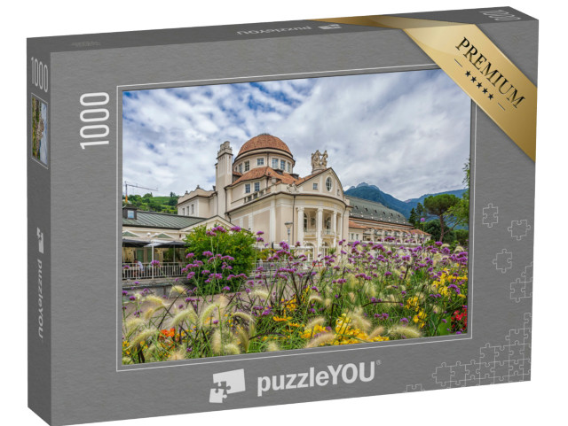 Puzzle 1000 pezzi „Il Kurhaus e il Teatro di Merano nel centro storico di Merano in Alto Adige“