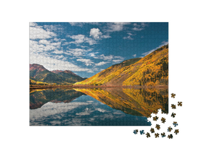 Puzzle 1000 pezzi „Montagne Rocciose: il Colorado in autunno“