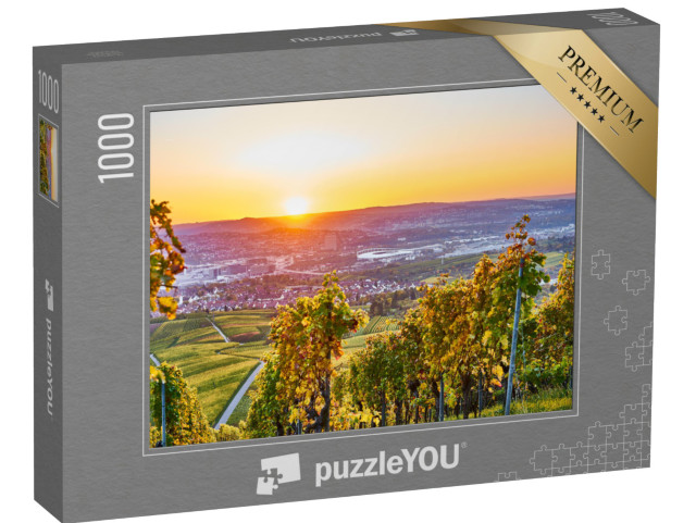 Puzzle 1000 pezzi „Vigneti di Stoccarda con vista sulla valle del Neckar“