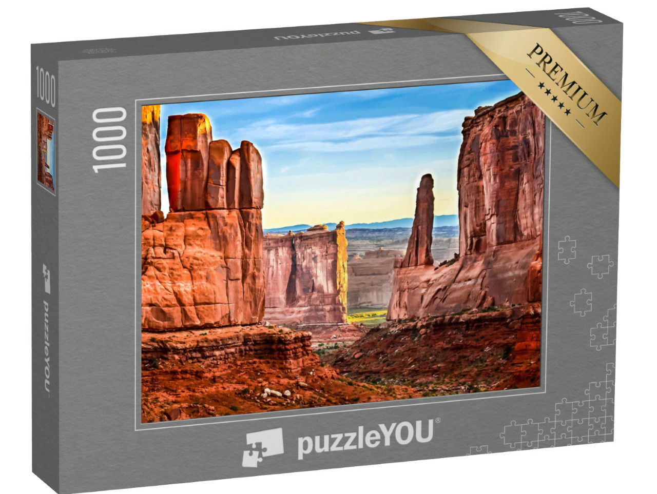 Puzzle 1000 pezzi „Il selvaggio paesaggio montano del Red Rock Canyon, Las Vegas, USA“