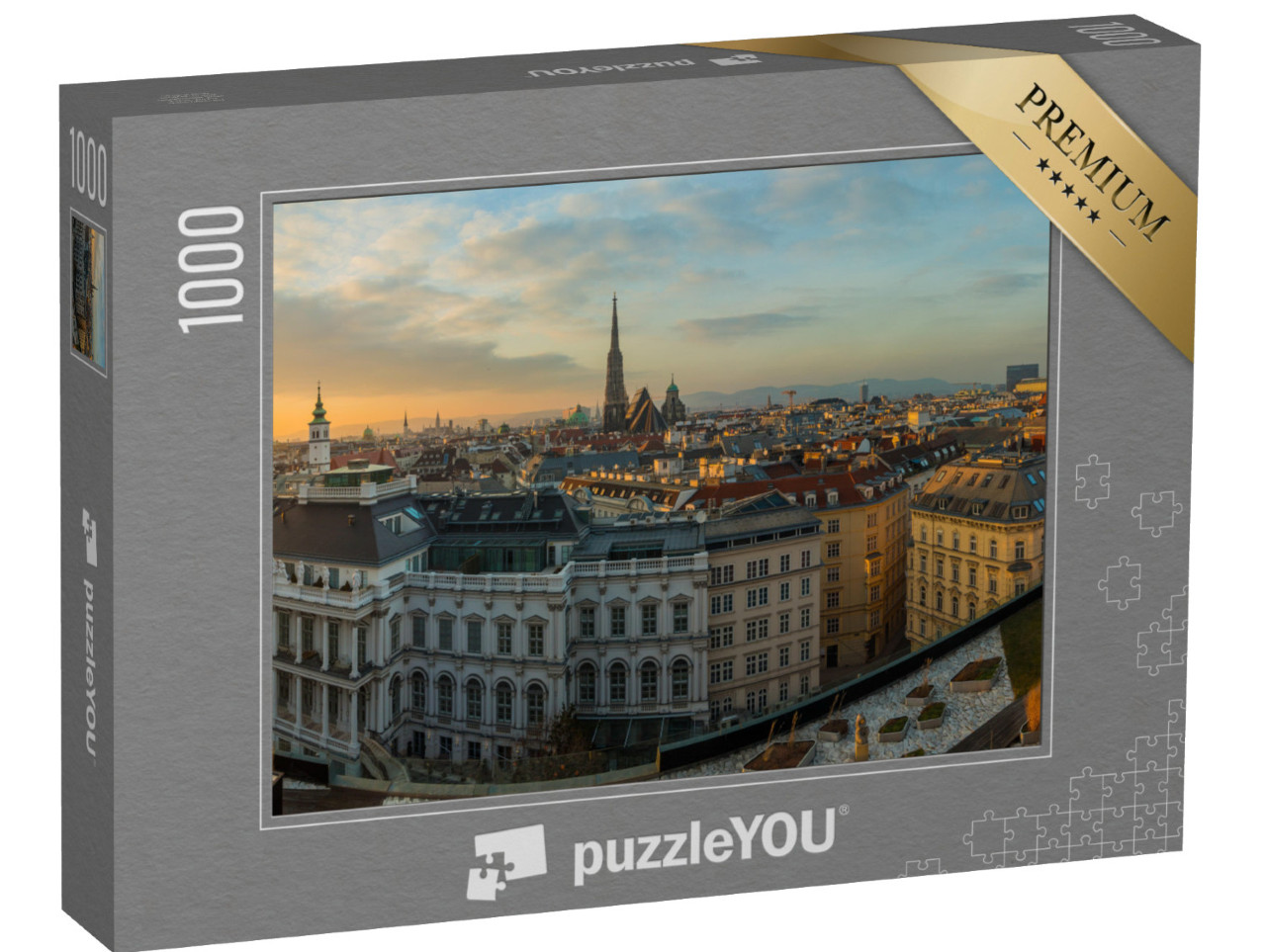Puzzle 1000 pezzi „Vienna al tramonto, Austria“