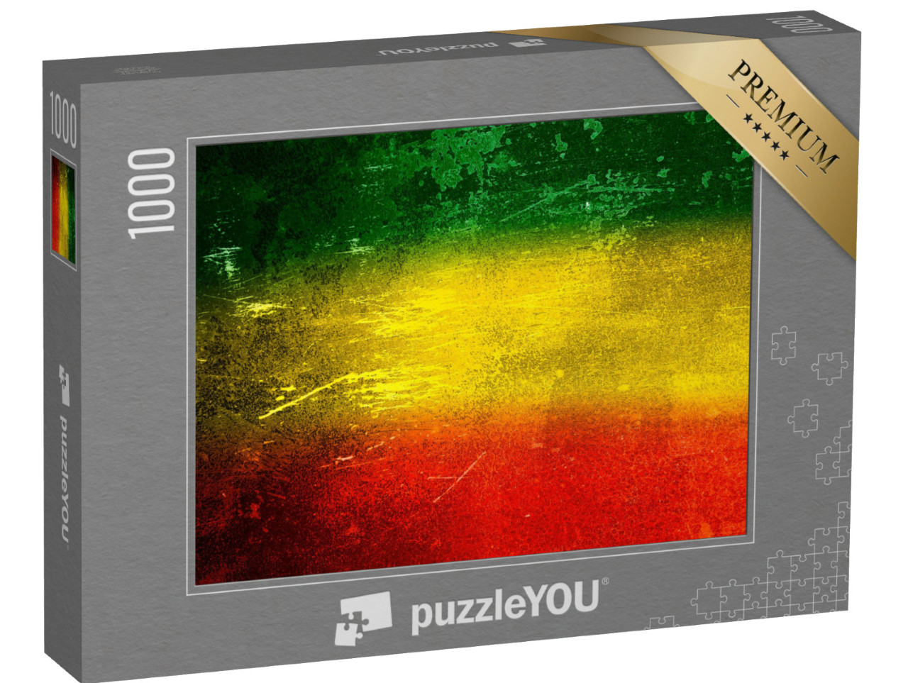 Puzzle 1000 pezzi „Texture di sfondo: verde, giallo, rosso“