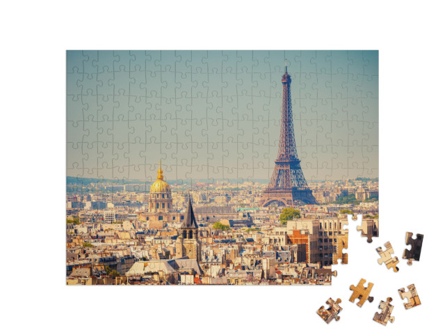 Puzzle 200 pezzi „Vista della Torre Eiffel, Parigi, Francia“