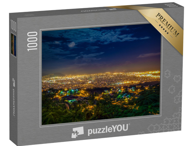 Puzzle 1000 pezzi „Vista notturna di Kingston, Giamaica“