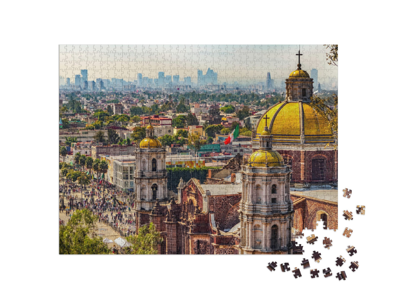 Puzzle 1000 pezzi „Basilica di Nostra Signora di Guadalupe, Città del Messico“