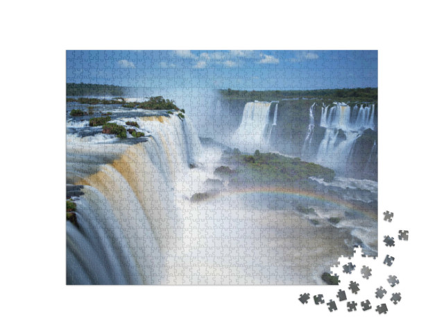 Puzzle 1000 pezzi „Cascate di Iguazu in Brasile e Argentina“