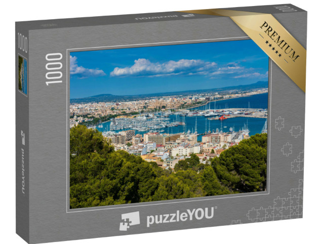 Puzzle 1000 pezzi „Marina e porto di Palma di Maiorca, Spagna“