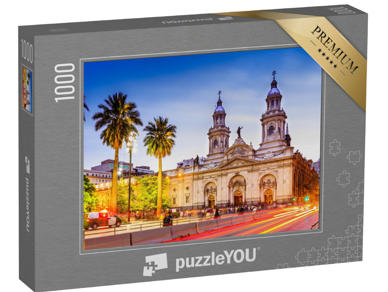 Puzzle 1000 pezzi „Plaza de Armas a Santiago del Cile, Cile“