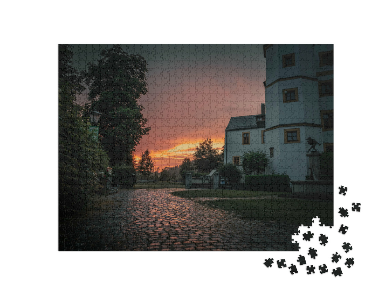 Puzzle 1000 pezzi „Castello di Schmidmühlen, distretto di Amberg-Sulzbach“