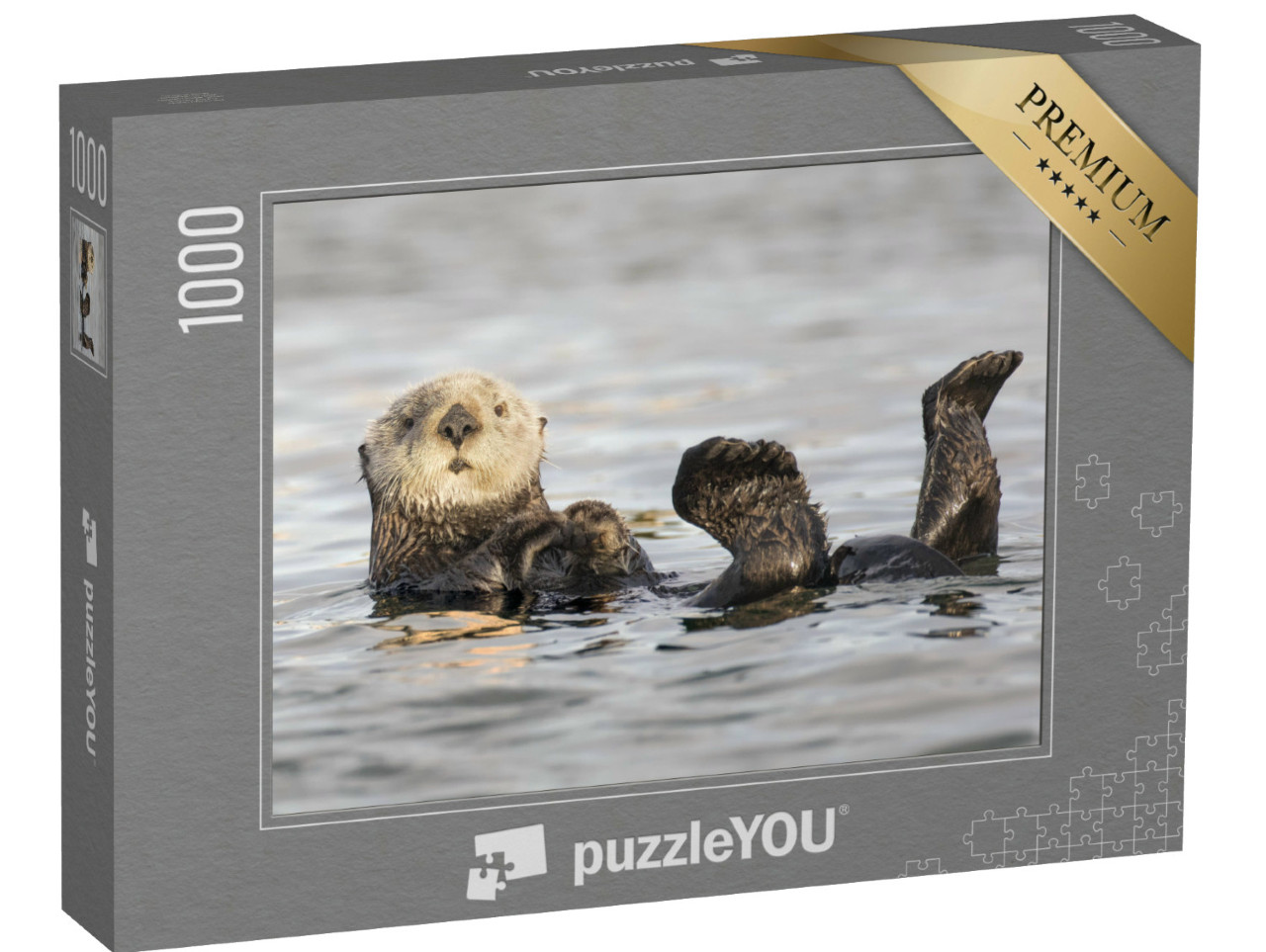 Puzzle 1000 pezzi „Lontra marina californiana dal muso bianco“