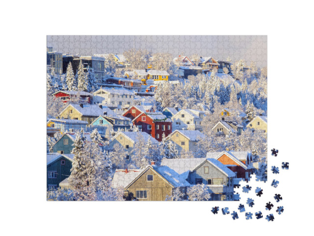 Puzzle 1000 pezzi „Tromso d'inverno, Norvegia“