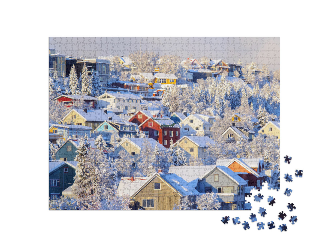 Puzzle 1000 pezzi „Tromso d'inverno, Norvegia“