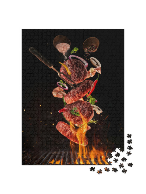Puzzle 1000 pezzi „Hamburger dalla griglia“