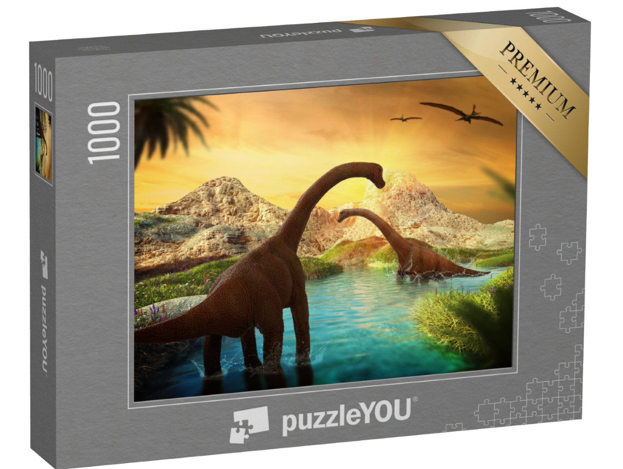 Puzzle 1000 pezzi „Il mondo dei dinosauri“