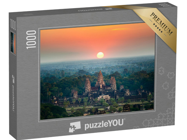 Puzzle 1000 pezzi „Angkor Wat all'alba, Siem Reap, Cambogia“