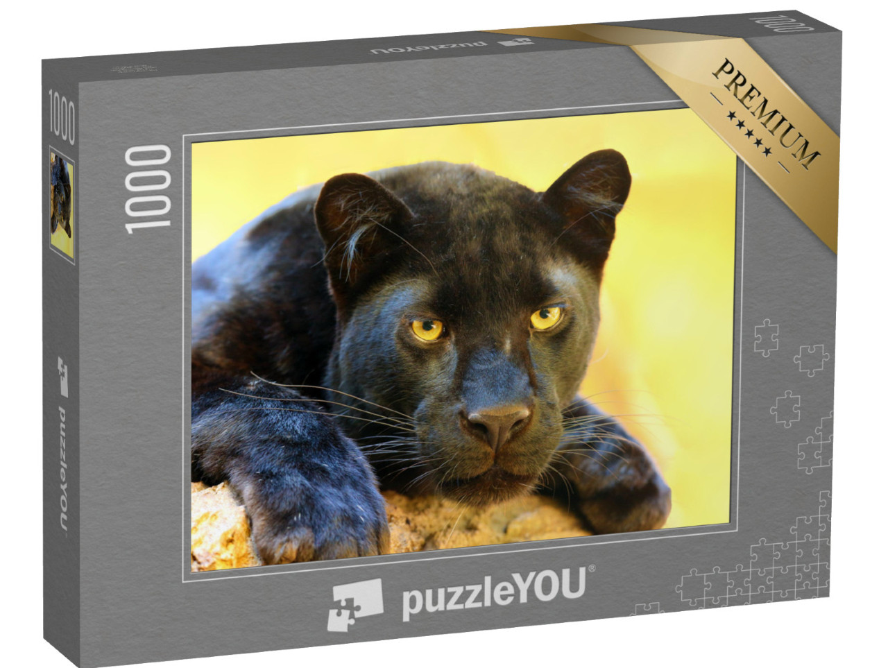 Puzzle 1000 pezzi „Il leopardo, conosciuto anche come pantera nera“