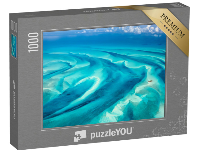 Puzzle 1000 pezzi „Vista dall'alto del mare delle Isole Bahamas“