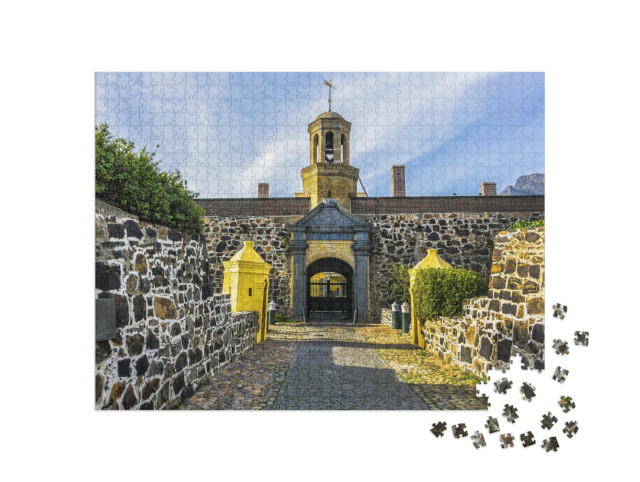 Puzzle 1000 pezzi „Ingresso al Castello di Buona Speranza o Castello di Città del Capo, Città del Capo, Sudafrica“