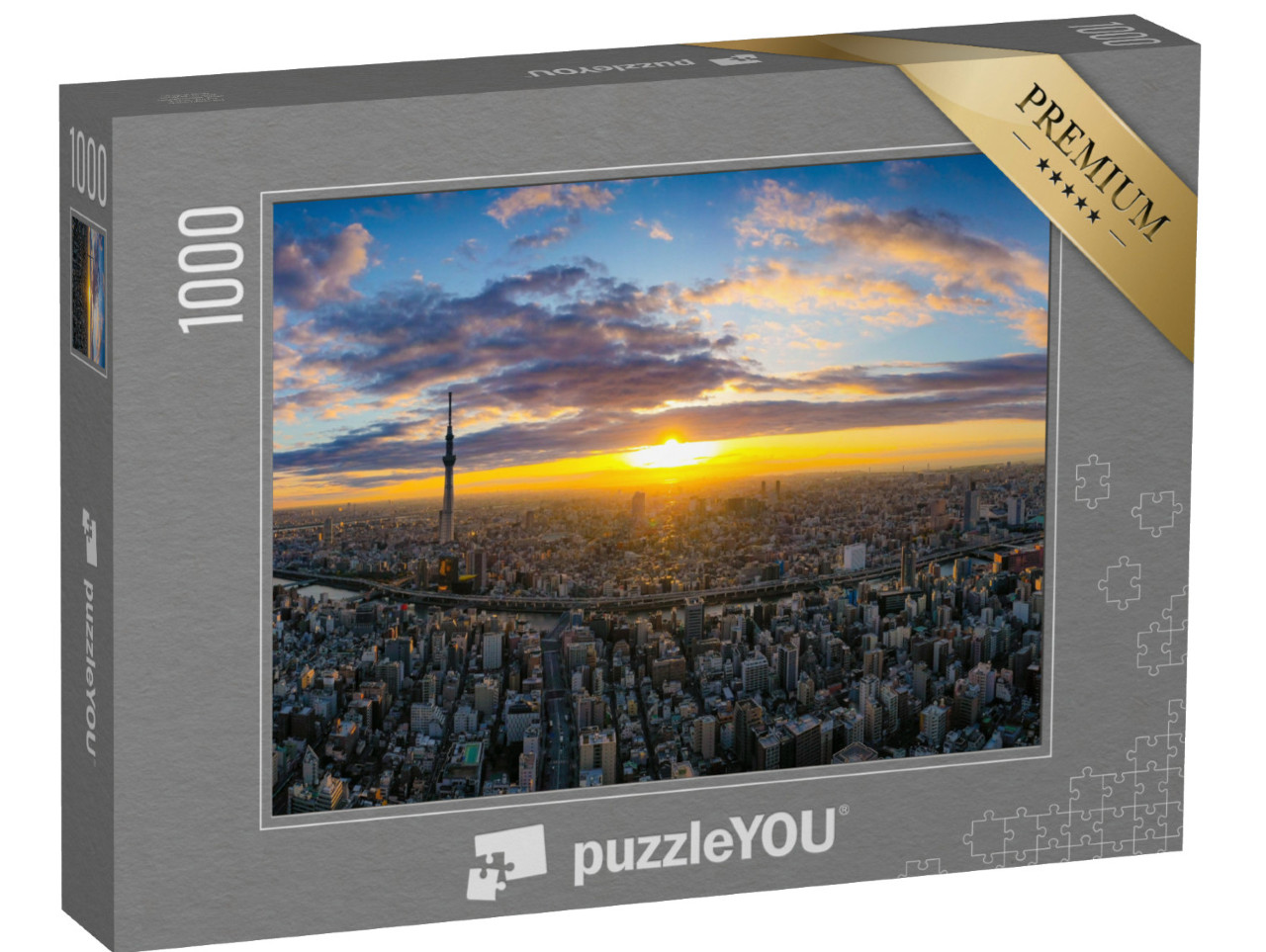 Puzzle 1000 pezzi „Tokyo alla luce del sole nascente“