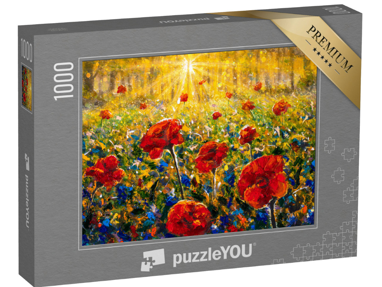 Puzzle 1000 pezzi „Papaveri rossi in campo“