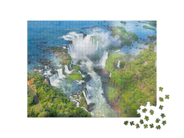 Puzzle 1000 pezzi „Le cascate di Iguazu: una meraviglia naturale dal Brasile“