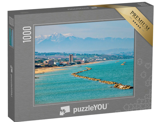Puzzle 1000 pezzi „Vista della spiaggia nord, Termoli, Italia“