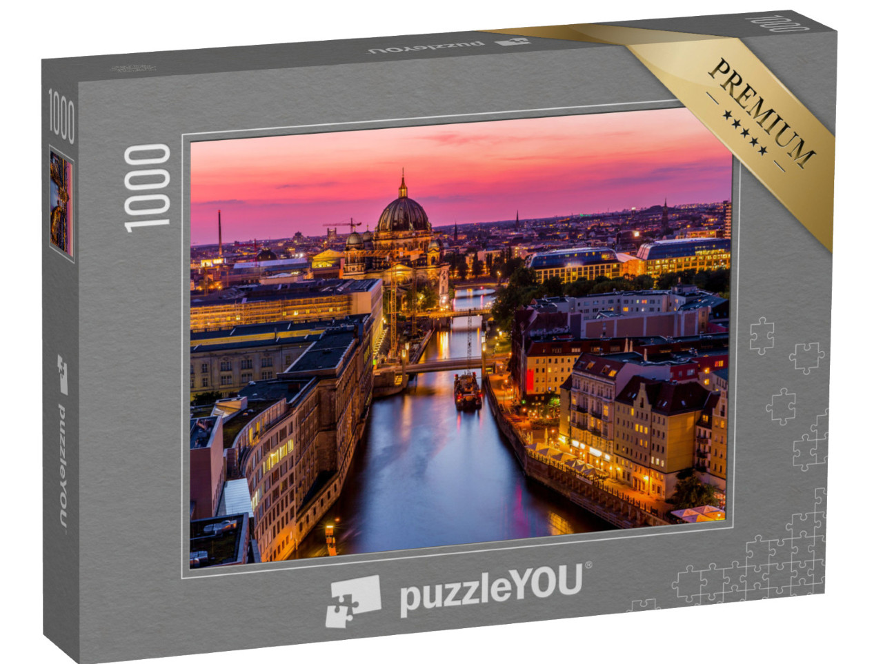 Puzzle 1000 pezzi „Berlino sotto il cielo rovente della sera“