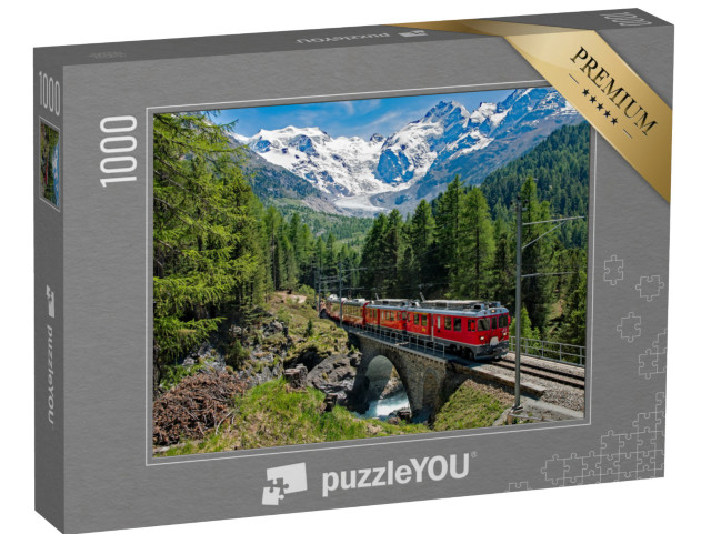 Puzzle 1000 pezzi „Bernina Express, Svizzera“