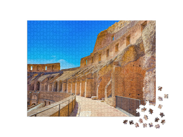 Puzzle 1000 pezzi „Colosseo. Roma antica, bella, incredibile, dove ogni luogo è pieno di storia.“