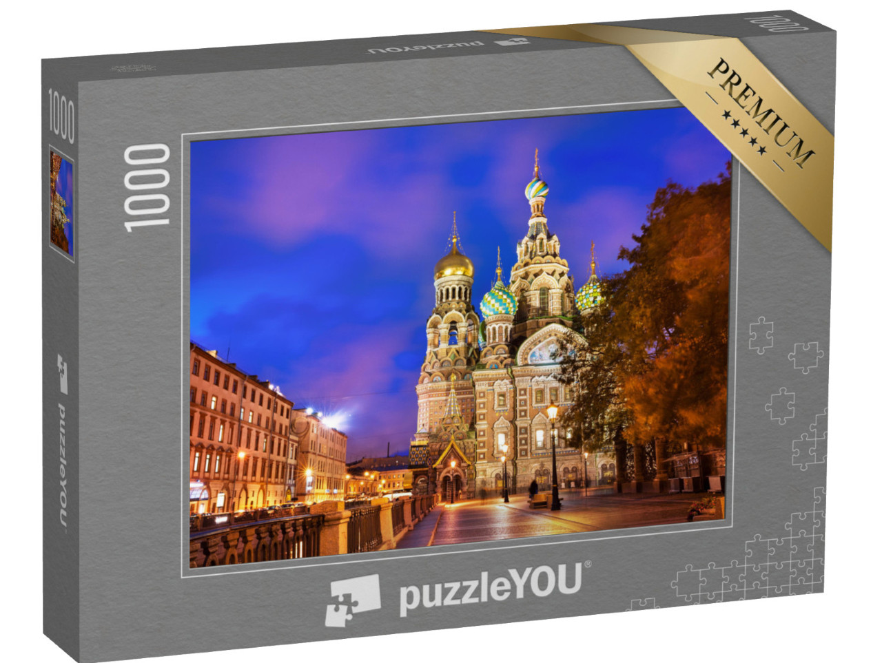 Puzzle 1000 pezzi „Chiesa della Resurrezione di Cristo, San Pietroburgo, Russia“