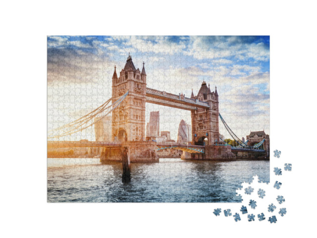 Puzzle 1000 pezzi „Tamigi e Tower Bridge a Londra“