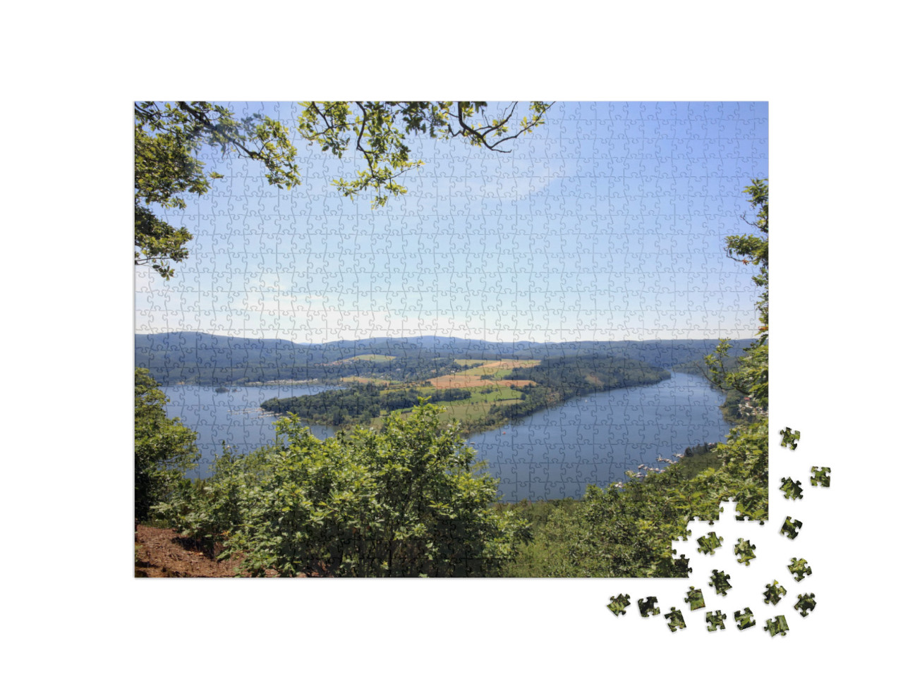 Puzzle 1000 pezzi „Vista sull'Edersee“