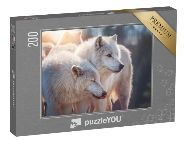 Puzzle 200 pezzi „Lupo artico“