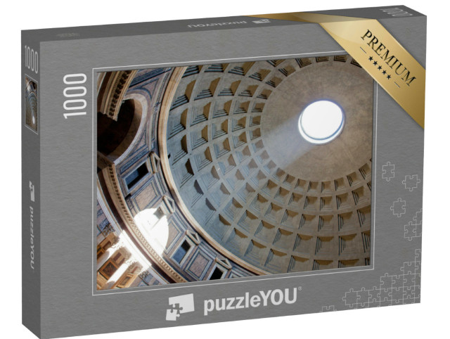 Puzzle 1000 pezzi „Il fascio di luce all'interno del Pantheon di Roma“
