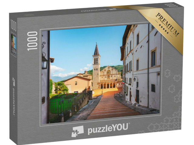 Puzzle 1000 pezzi „Spoleto, Cattedrale di Santa Maria Assunta. Provincia di Perugia, regione Umbria, Italia, Europa“
